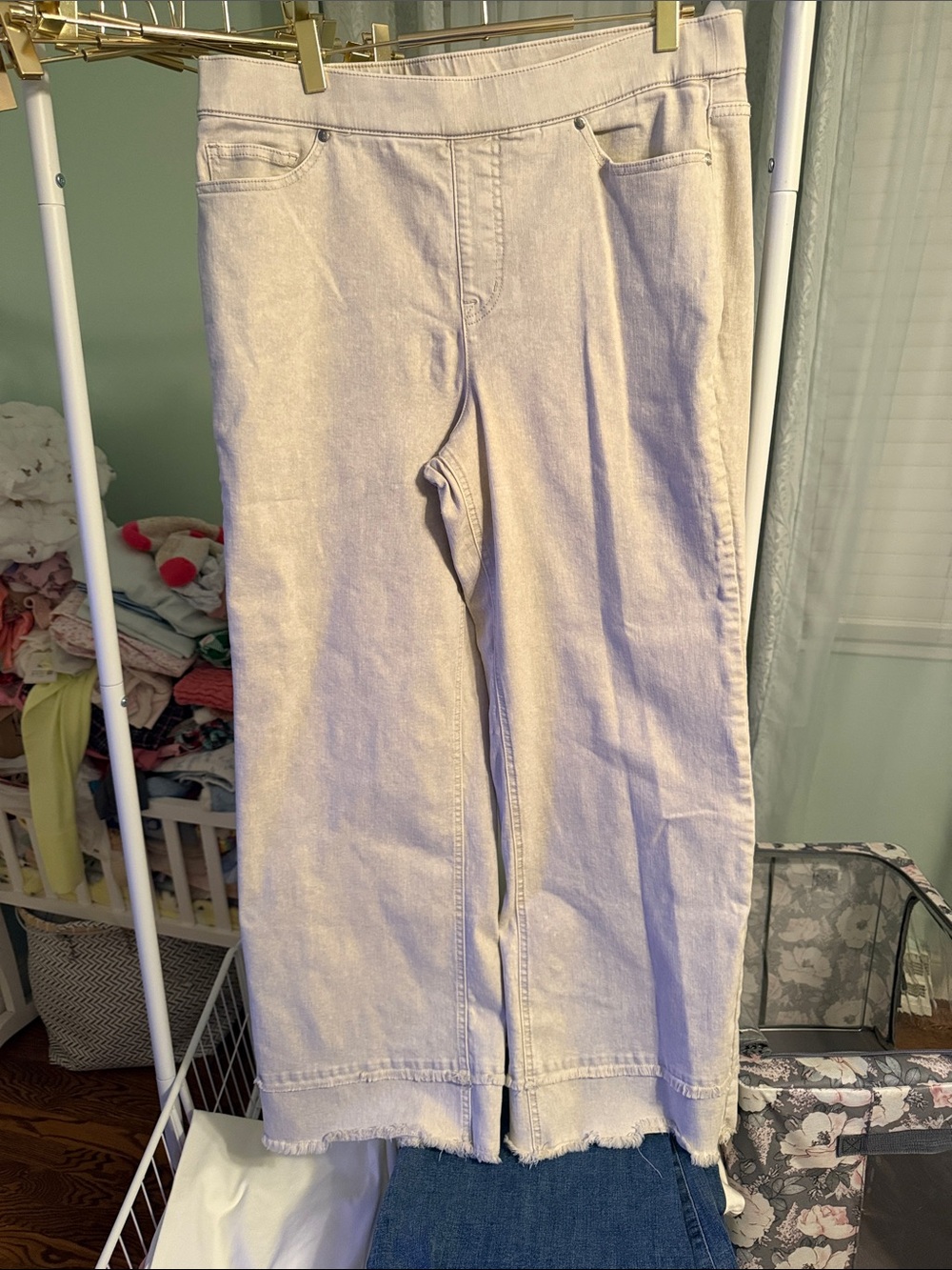 Isaac Mizrahi Live! True Denim Wide Leg Ankle Jeans-Dark oat